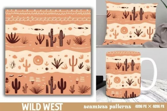 Download Wild West Western Seamless Background - Premium Resources
