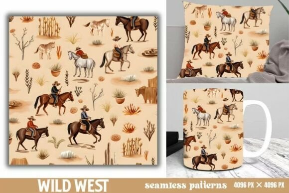 Download Wild West Western Seamless Background - Premium Resources