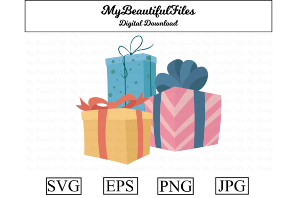 Download Christmas Presents Clipart Design - Design Collection