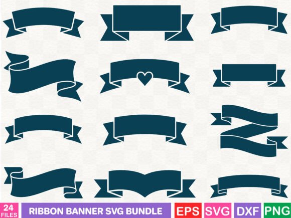 Download Ribbon Banner SVG Bundle - Banner Collection